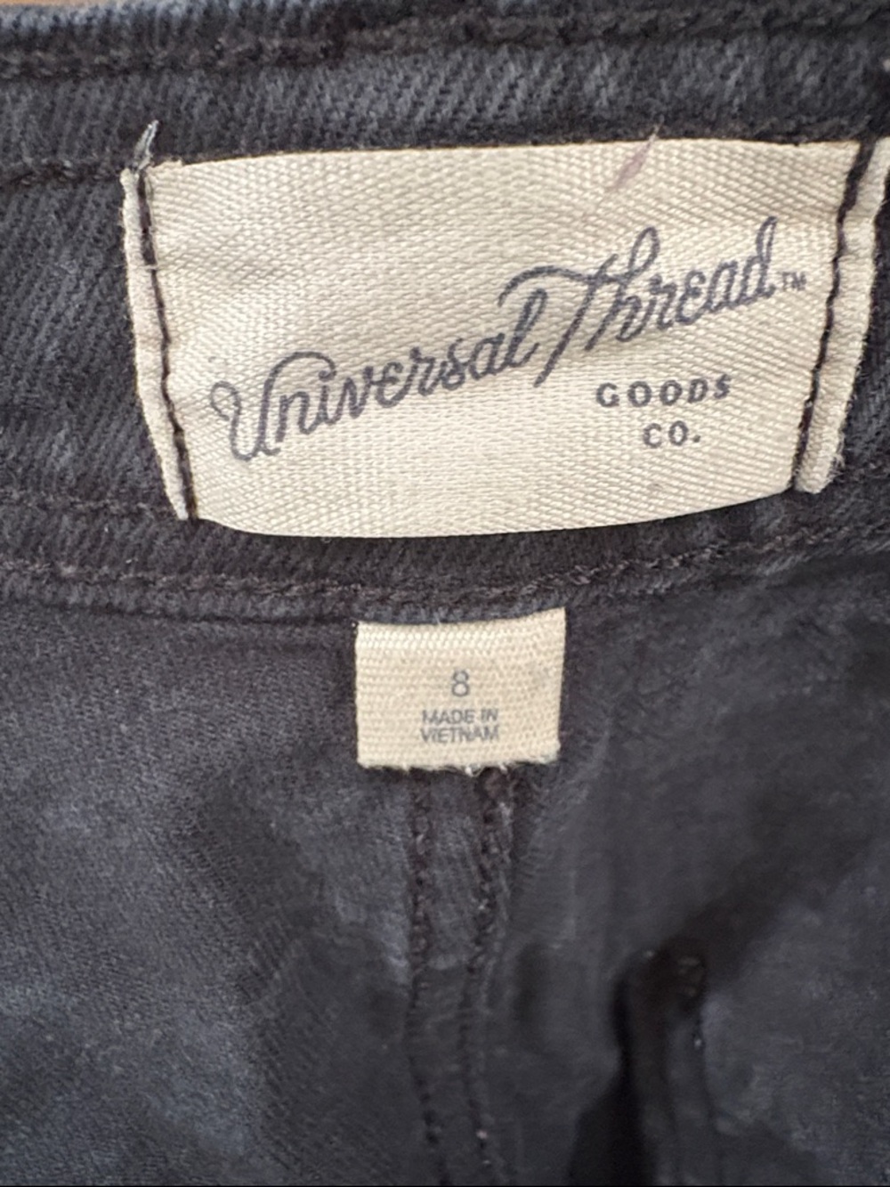 Universal Thread Women's High-Rise Sailor Wide Leg Ankle Jeans - Black - Picture 5 of 9